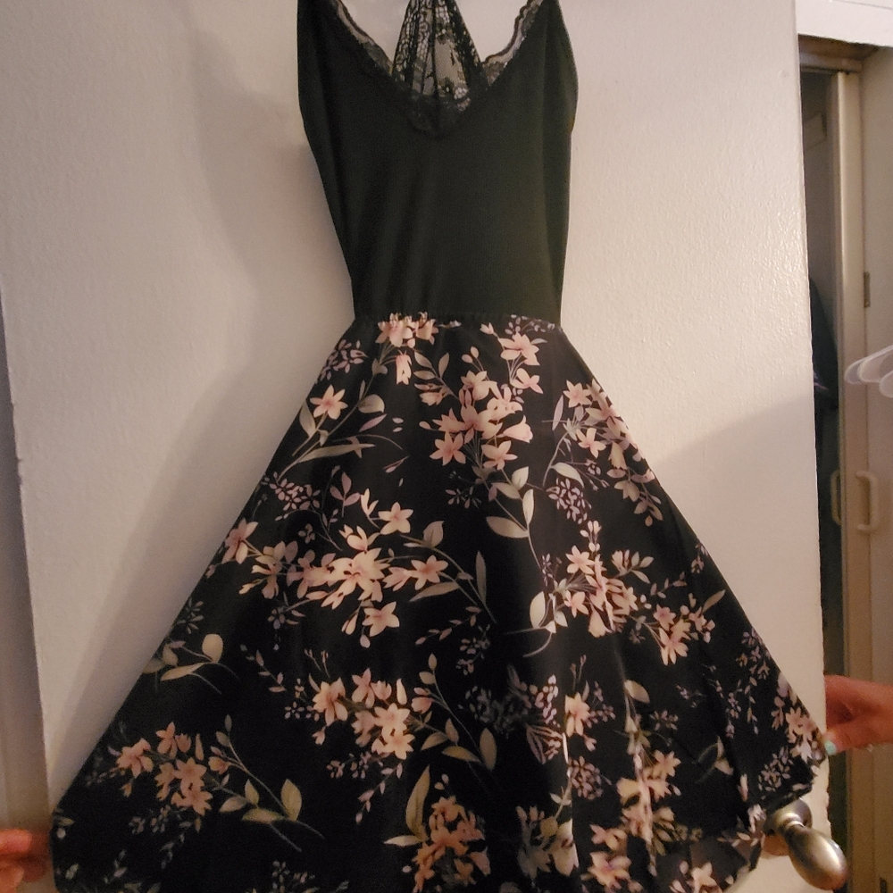 Womens dress with floral print